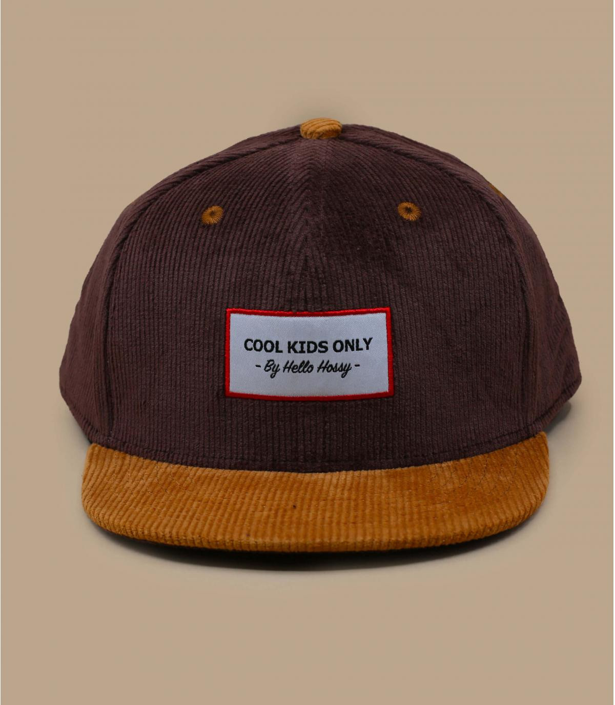 casquette enfant velours brun Sweet brownie